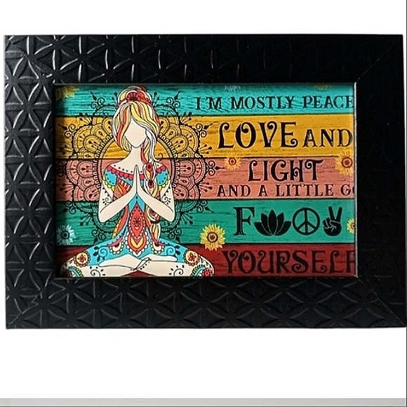 None Other - Wicca Yoga Meditation Peace Love & Witchy Edgy Art Trendy Hippie Fun Funny Print